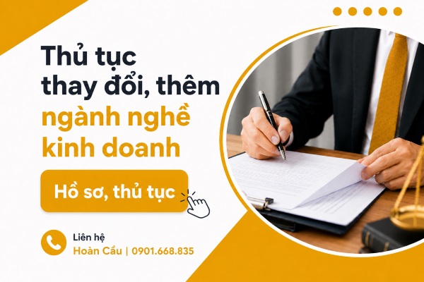 Thủ tục thêm, bổ sung ngành nghề kinh doanh mới nhất 2026 1 Thủ tục thêm, bổ sung ngành nghề kinh doanh mới nhất 2026